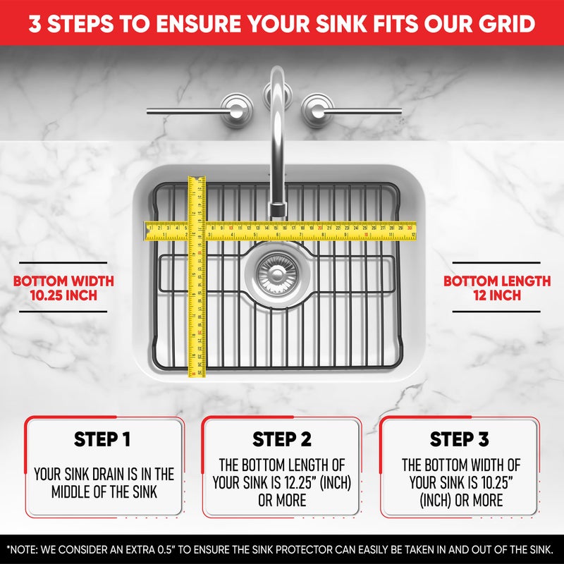 Better Houseware Sink Protector Prevents Scratches Sink Rack for Bottom of Sink Almond Sink Mat Sink Protectors for Kitchen Sink Metal 12 x 10.25 x 1 - Image 3